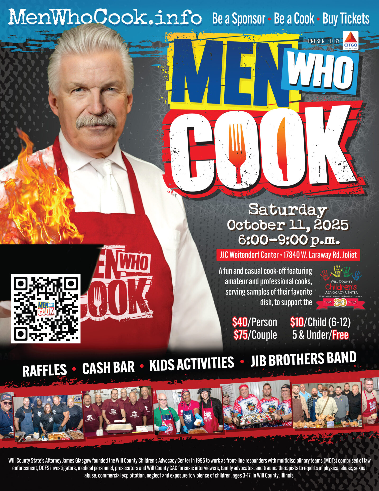 Men Who Cook for the Will County Children's Advocacy Center - FLYER 2025